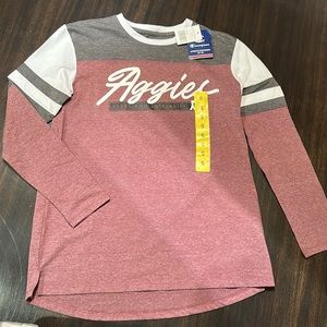 NWT Womens S Aggie baseball shirt